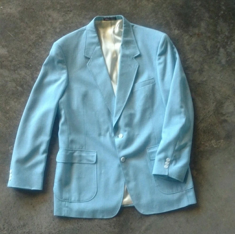Vintage Towncraft Baby Blue Blazer 46